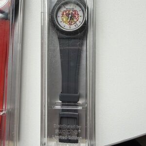 Swatch Silver and Black Expo 86 Watch Packaging